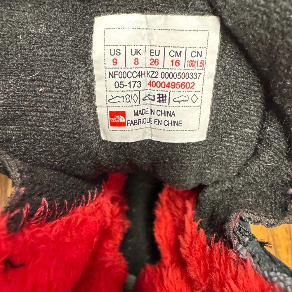 Like new! The North Face Alpenglow II Boot - Toddler - Zinc Gray / Black